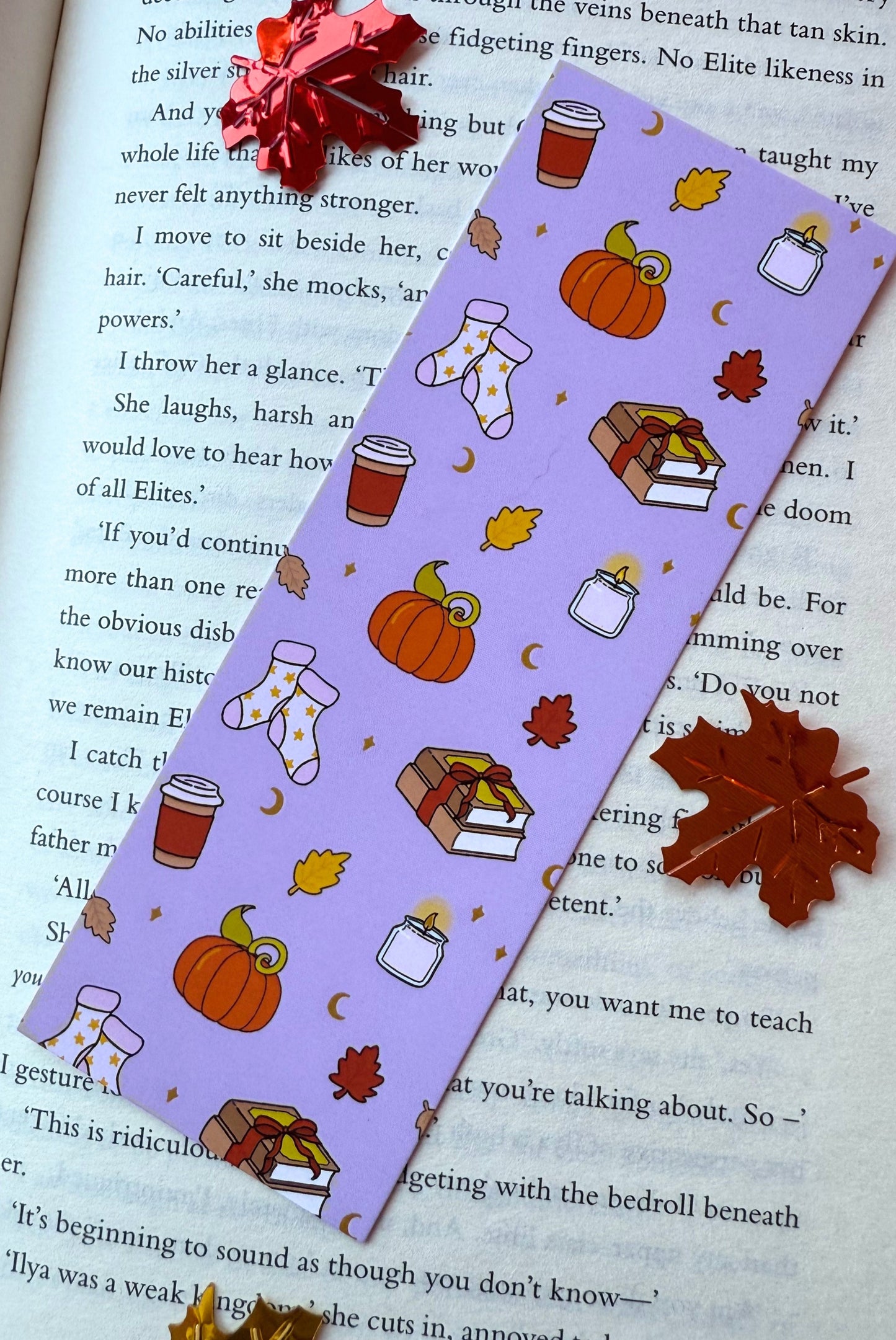 Autumn Girly Bookmark