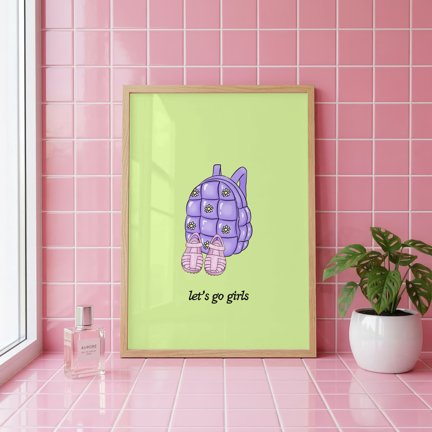 Let's Go Girls Wall Art Print