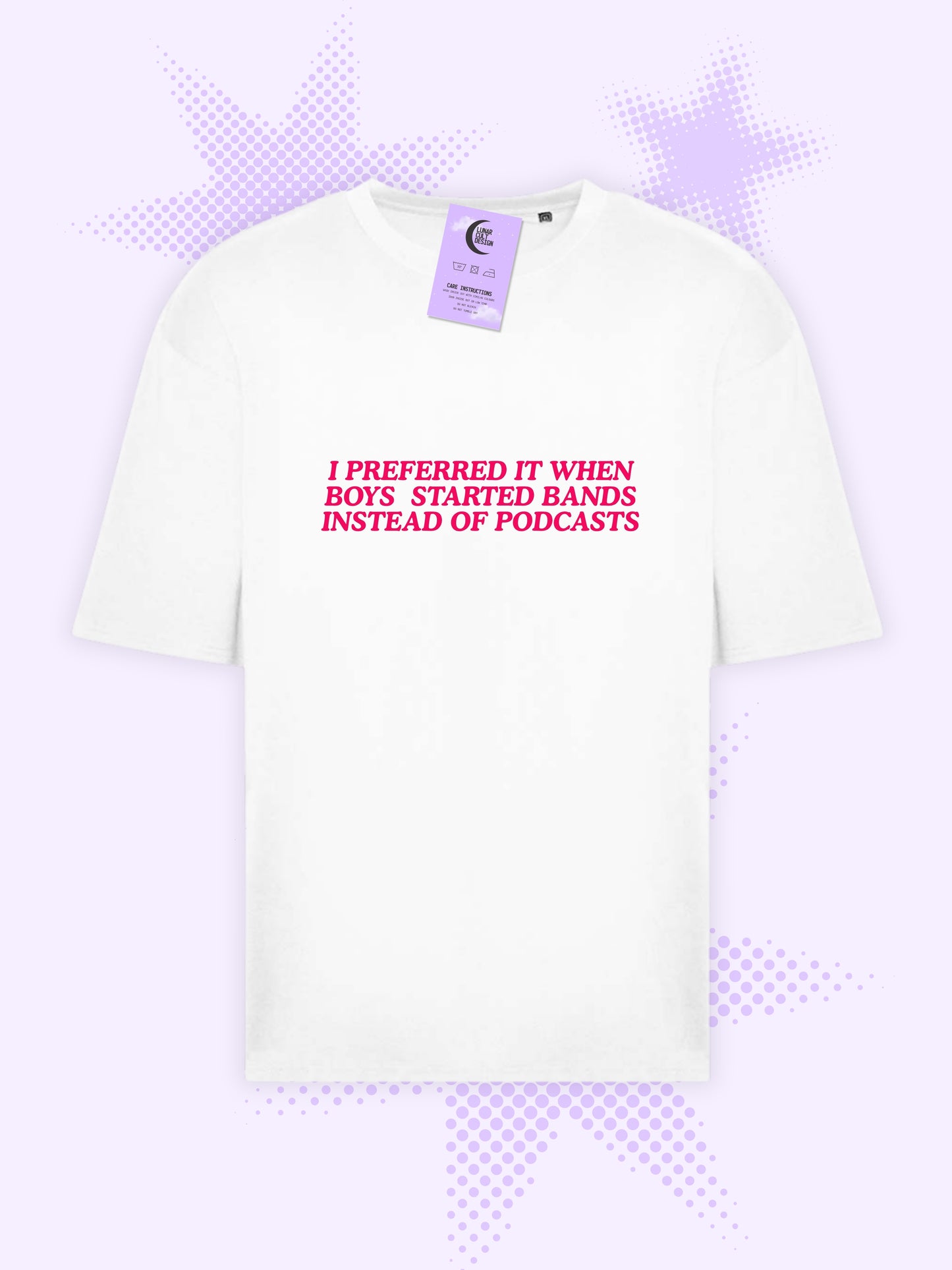 I Preferred It When Boys Started Bands Oversized Boxy T-Shirt