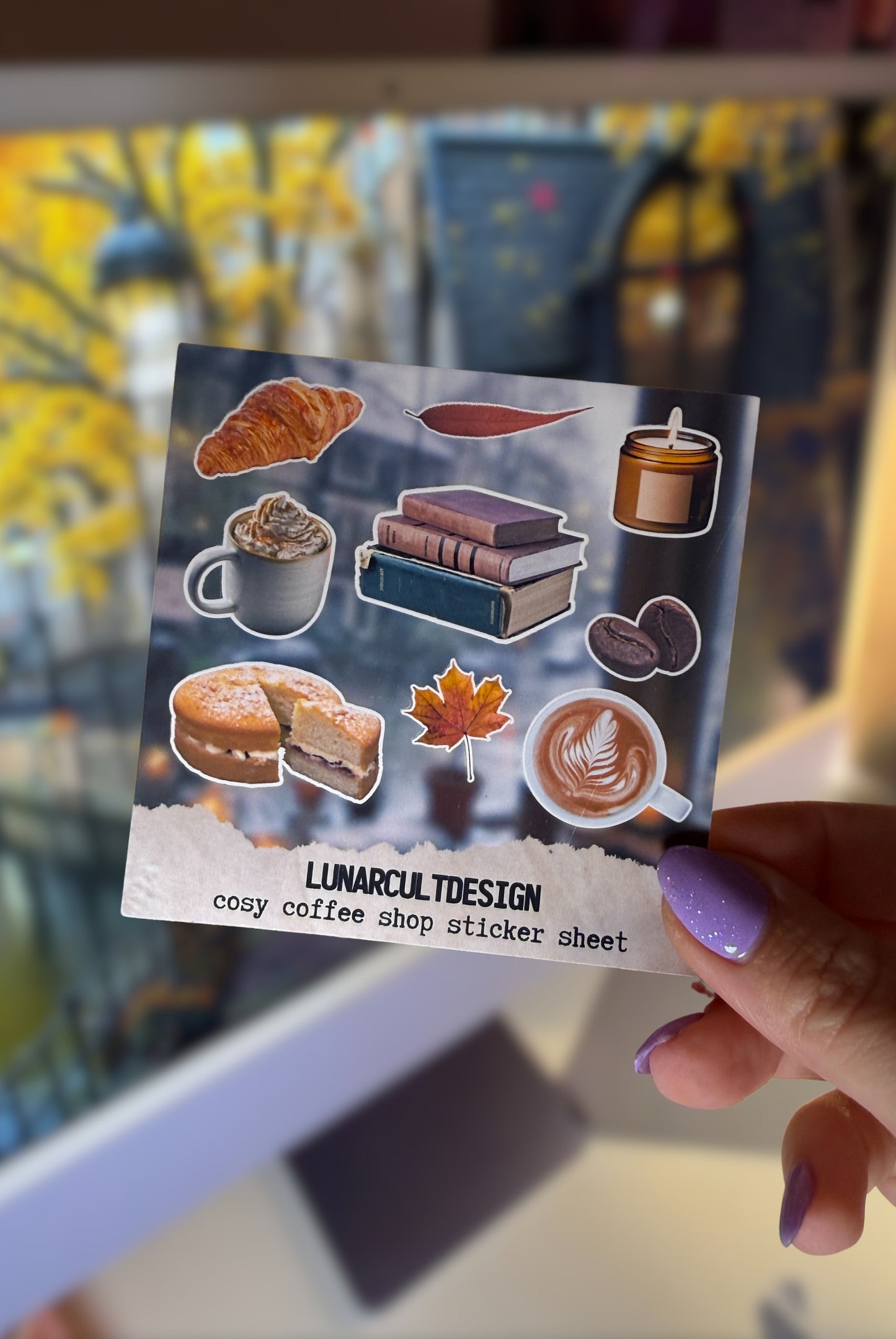Cosy Coffee Shop Sticker Sheet