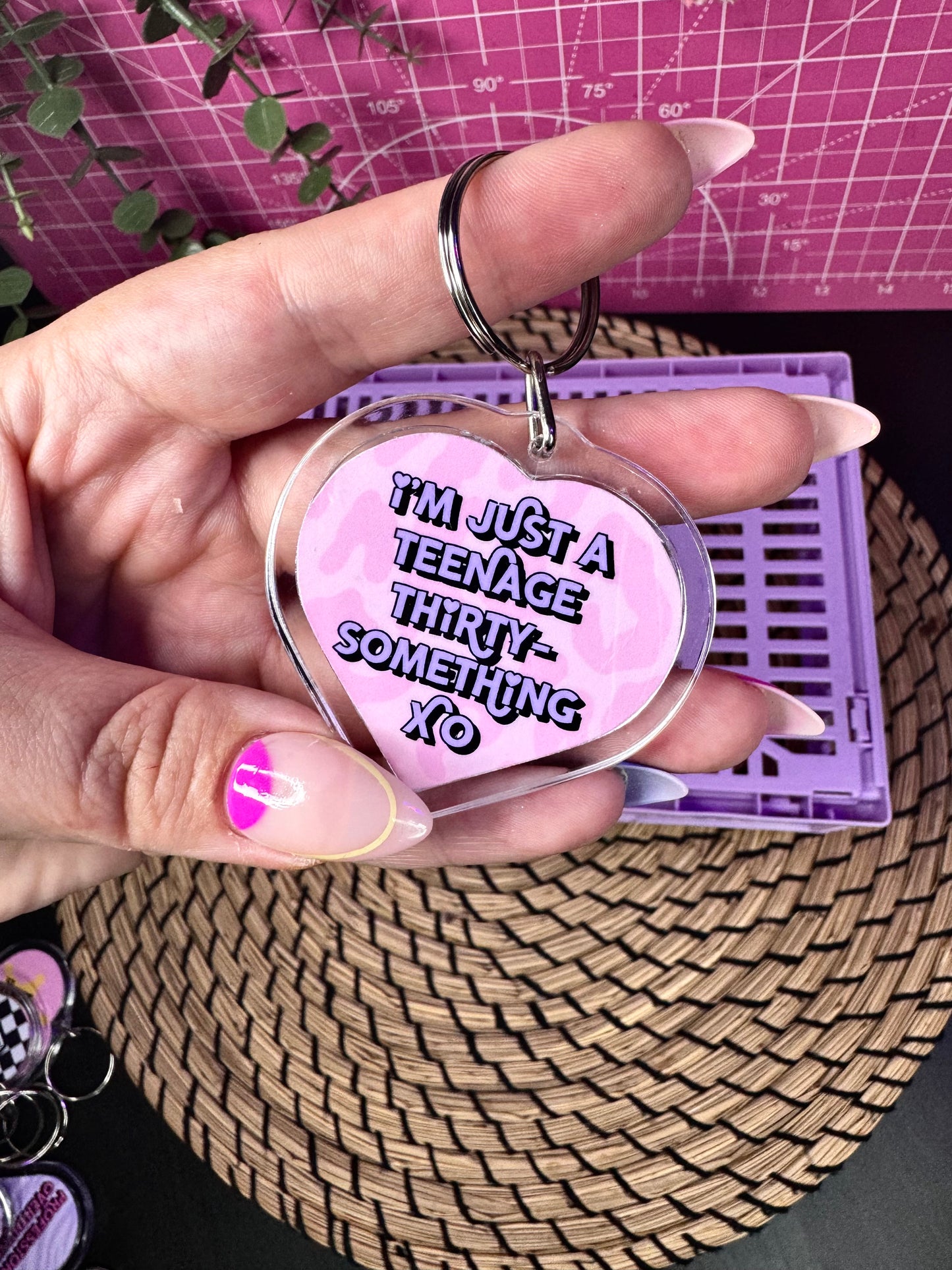Teenage Thirty-Something Keyring