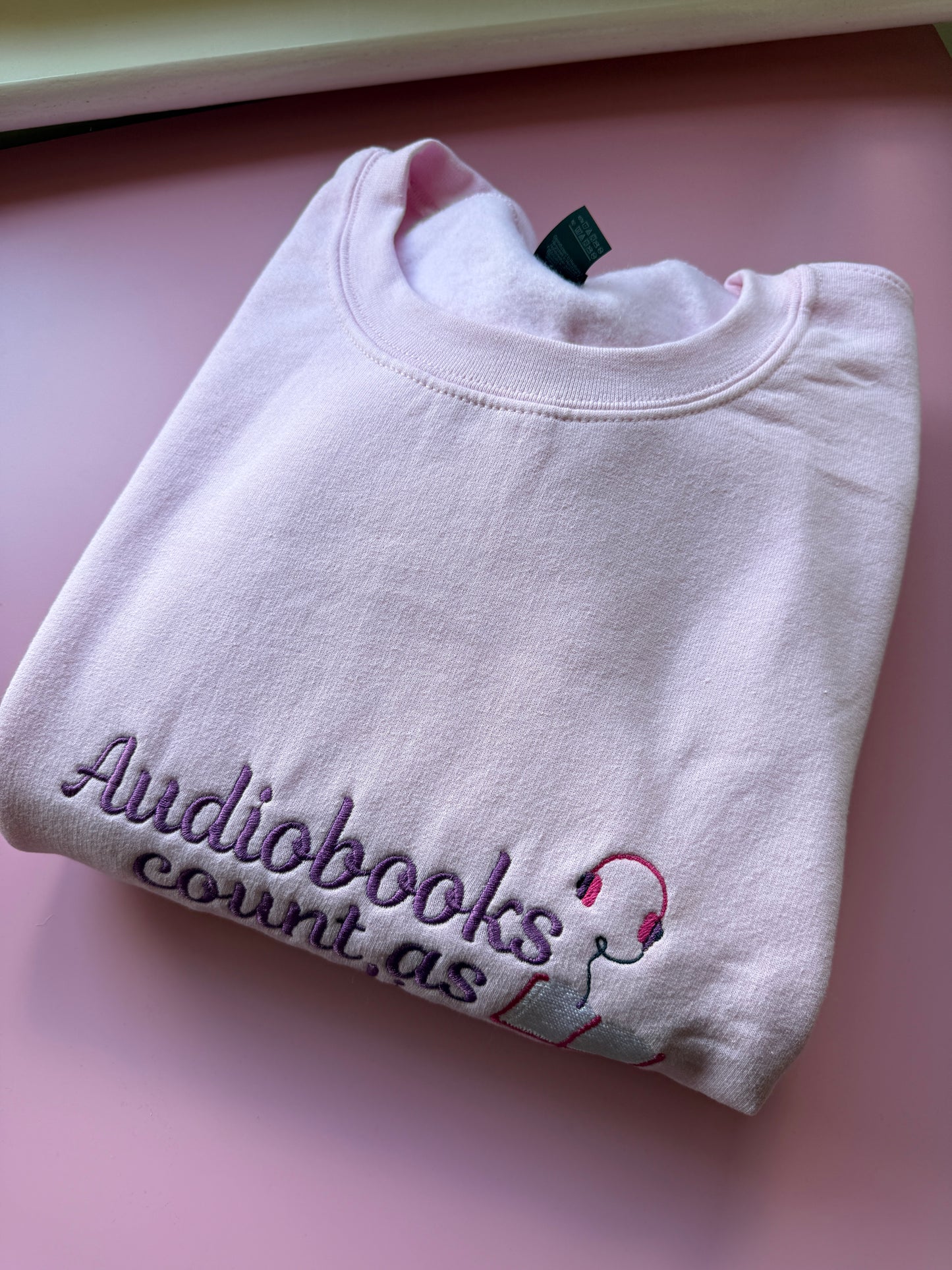 Audiobooks Count Embroidered Sweatshirt - Size 2XL