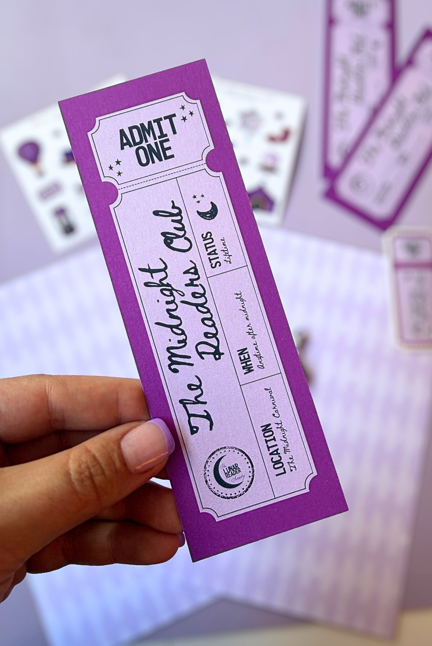 Midnight Reader's Club Bookmark
