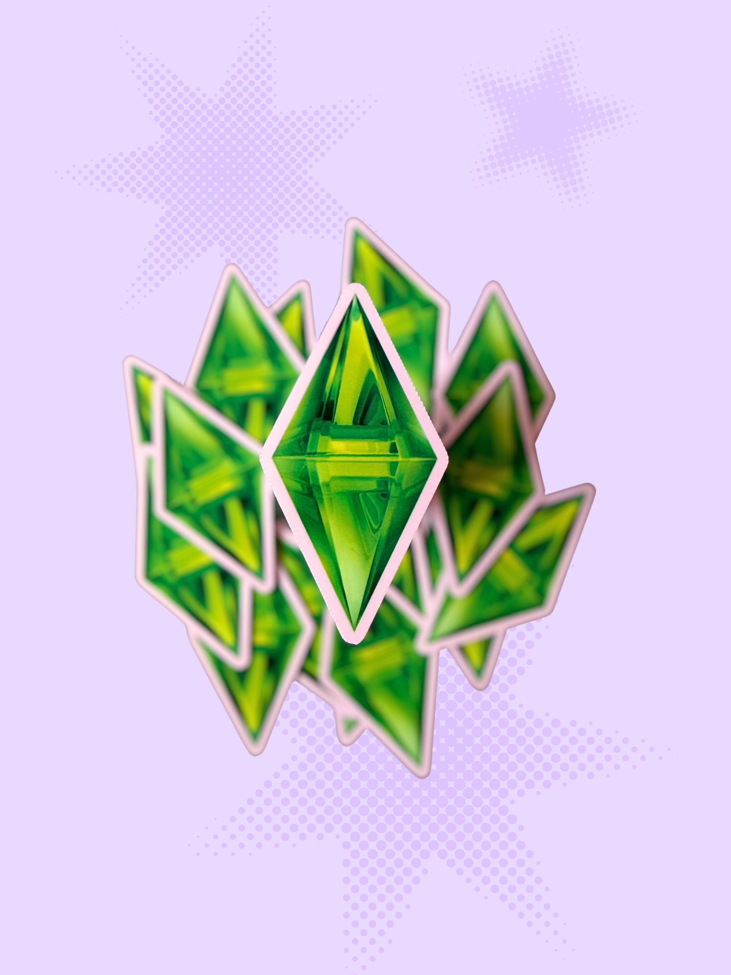 Plumbob Glossy Sticker