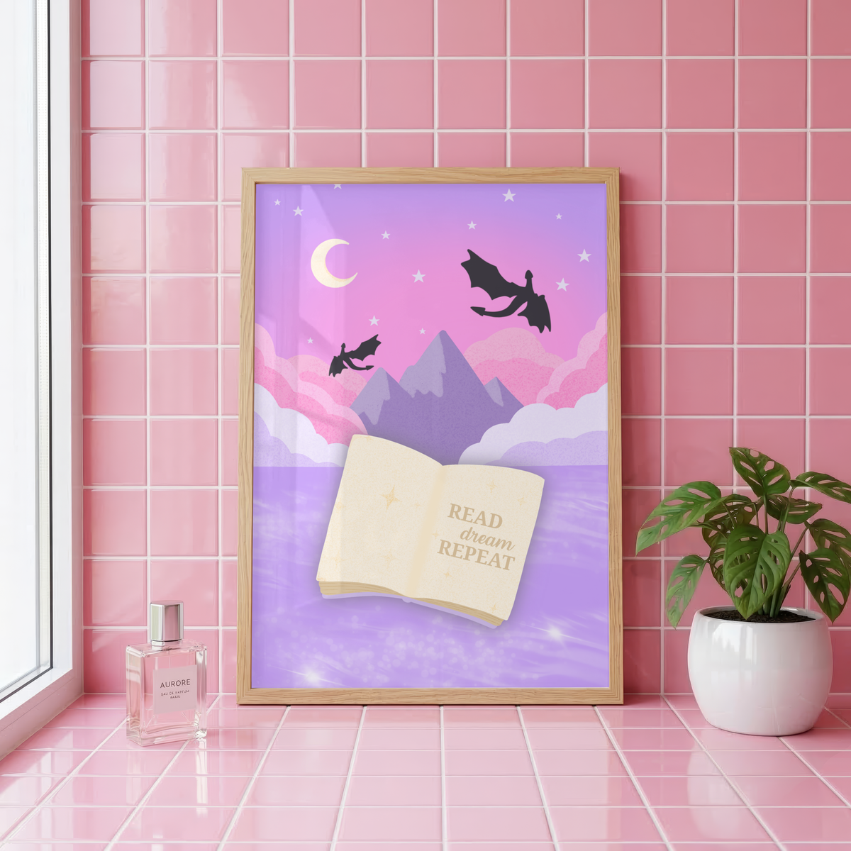 Read, Dream, Repeat Wall Art Print