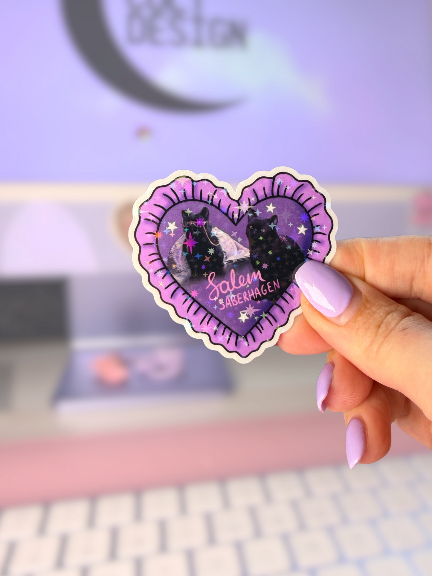Salem Sparkly Sticker
