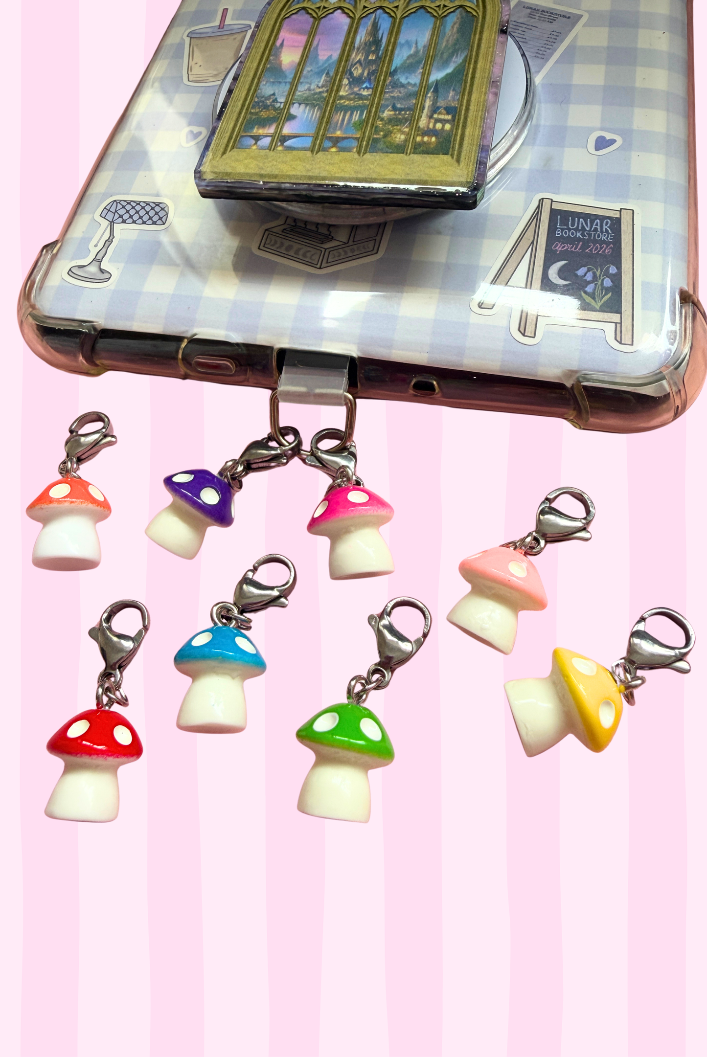 e-Reader Charms - Toadstools