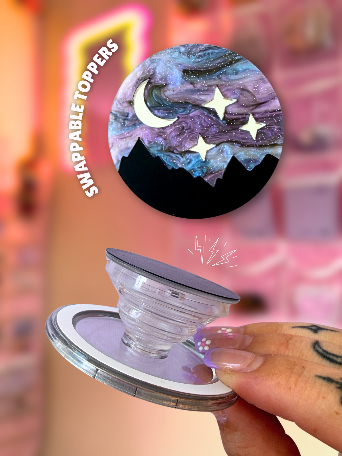 Swappable Acrylic Toppers