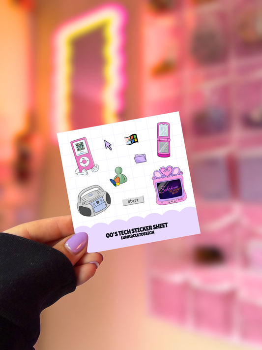 00's Tech Sticker Sheet