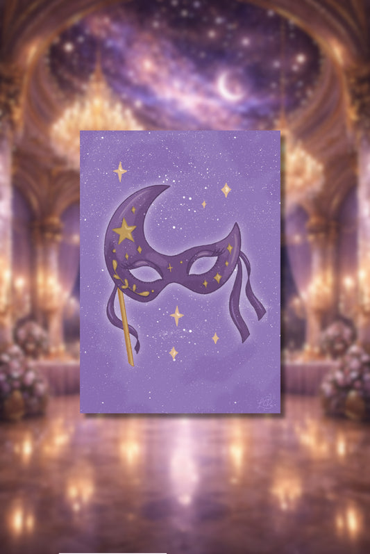 Moon Mask Art Print
