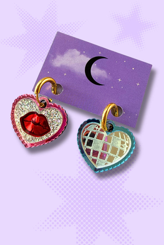 KISSCO Sparkly Hoop Earrings