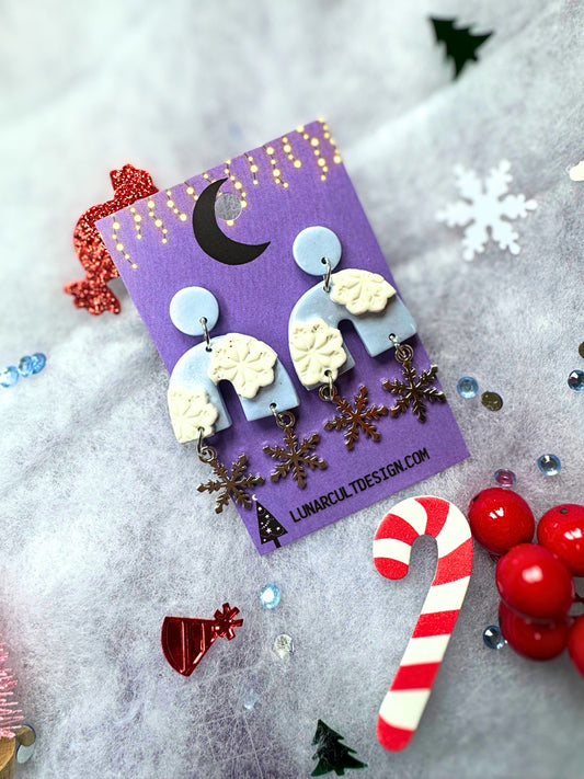 Winter Wonderland Polymer Clay Earrings