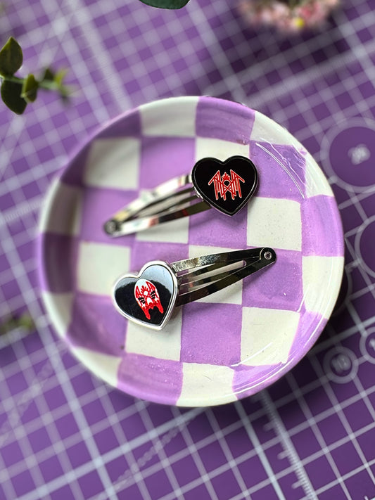 Sleep Token Heart Hair Clips (Pair)