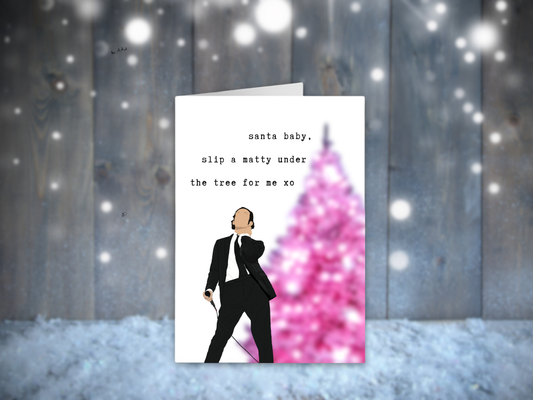 Santa Baby Matty Healy The 1975 Christmas Card