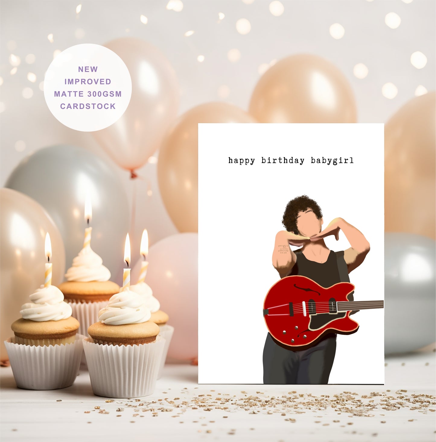 Matty Healy Happy Birthday Babygirl Birthday Card