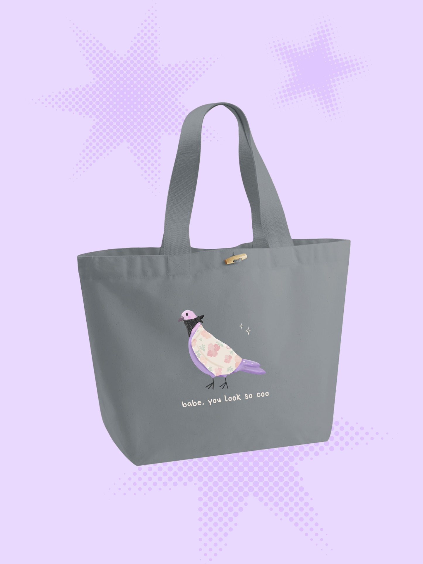 Babe, You Look So Coo Pigeon Tote Bag