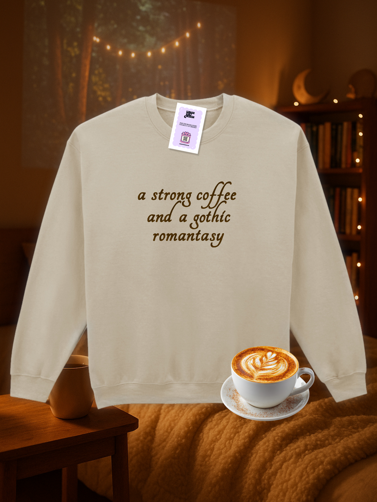 Custom Books & Beverage Embroidered Sweatshirt