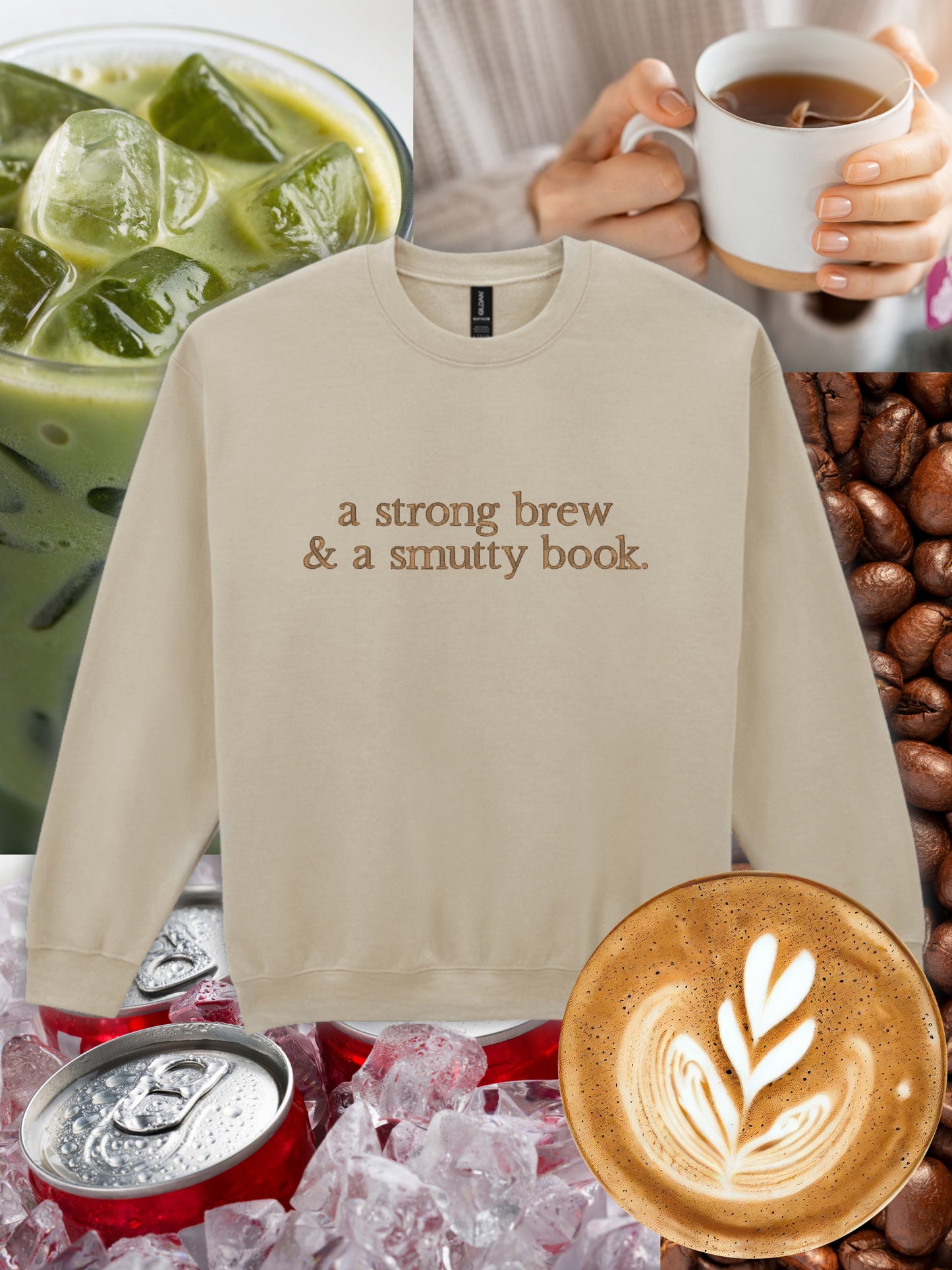 Custom Books & Beverage Embroidered Sweatshirt