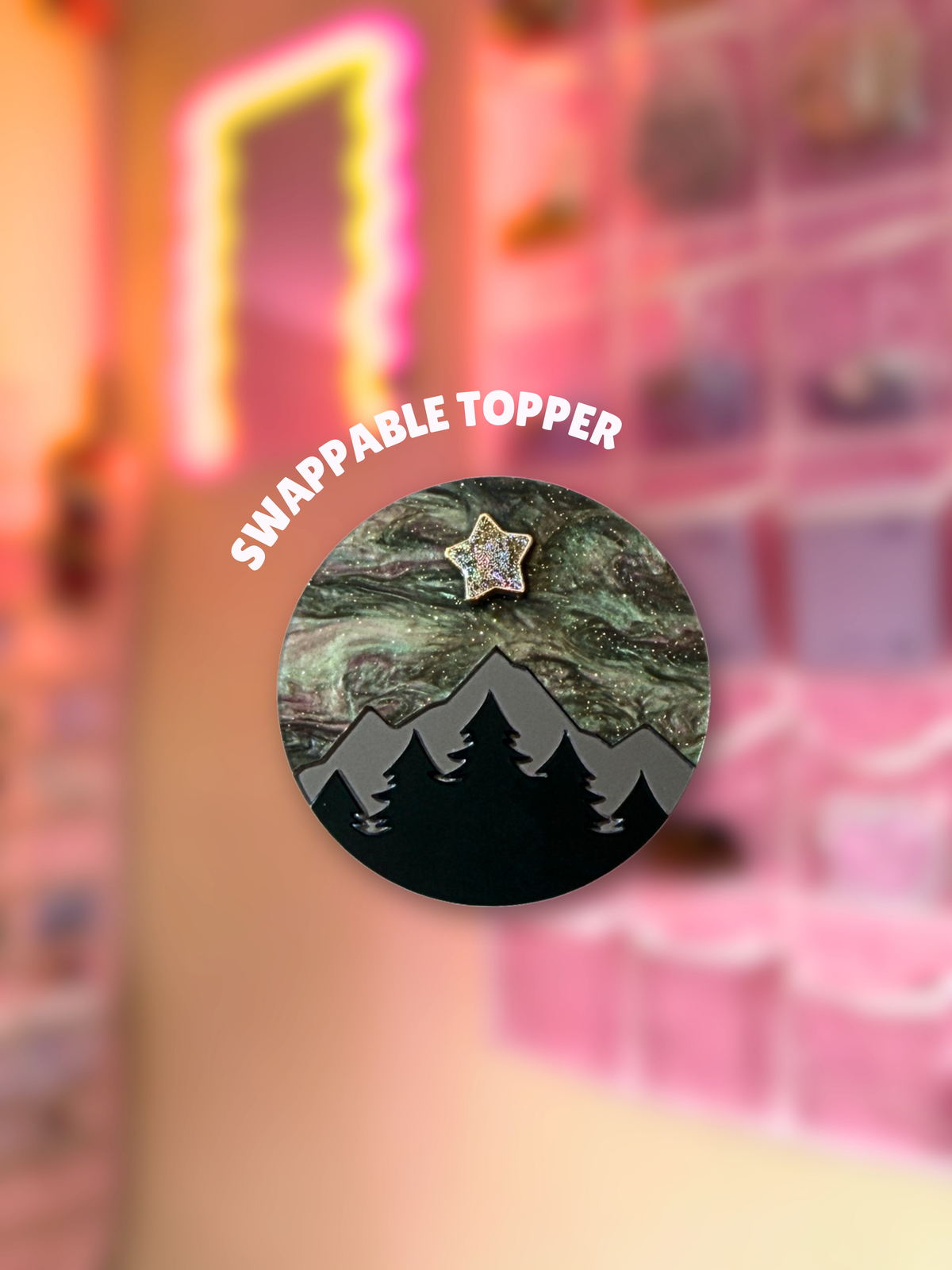 Aurora [Swappable Acrylic Topper for e-Reader & Phone Grips]