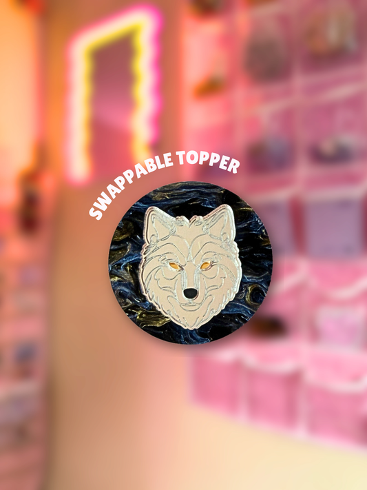 Wolfbound [Swappable Acrylic Topper for e-Reader & Phone Grips]