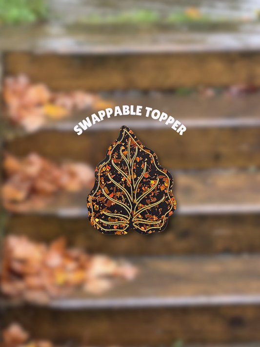Autumn Leaf [Swappable Acrylic Topper for e-Reader & Phone Grips]