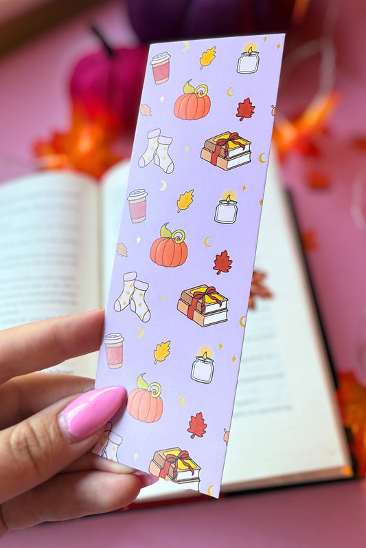 Autumn Girly Bookmark