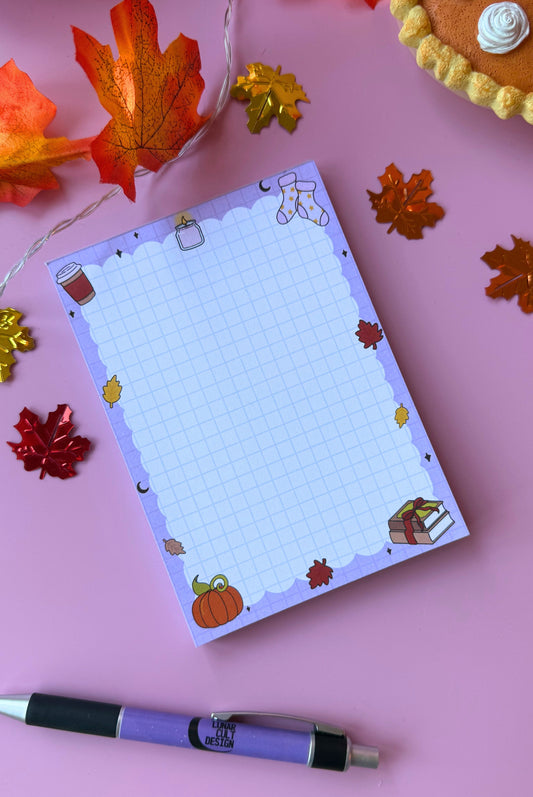 Autumn Girly Notepad