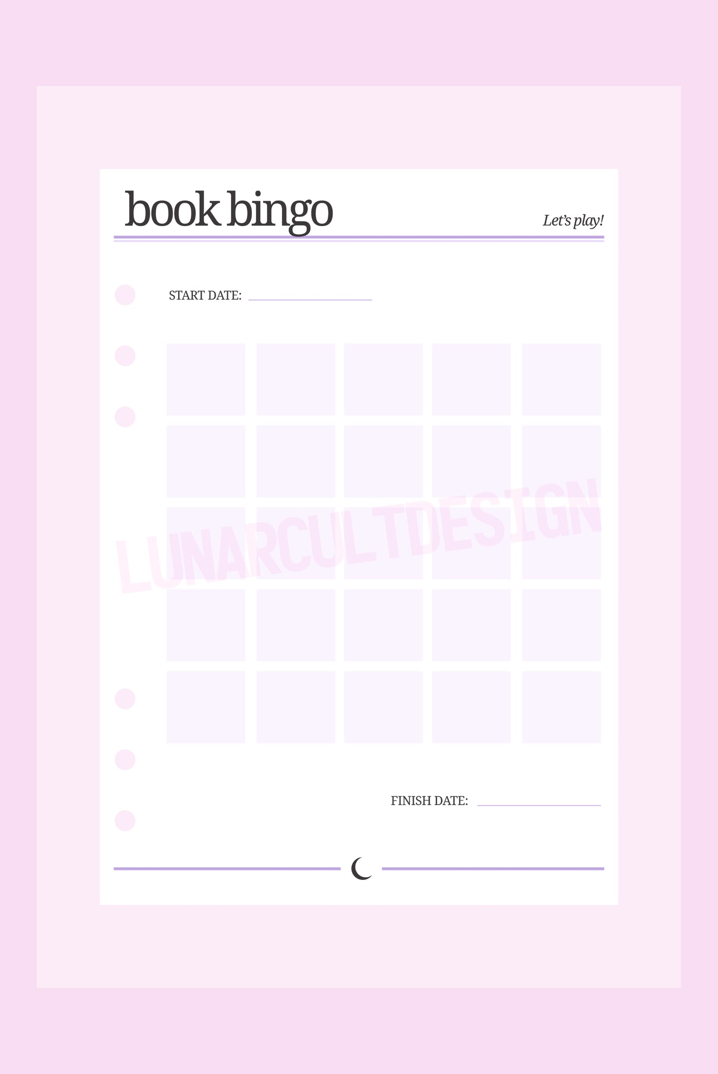 A5 Insert Refills (The Reading Journal)
