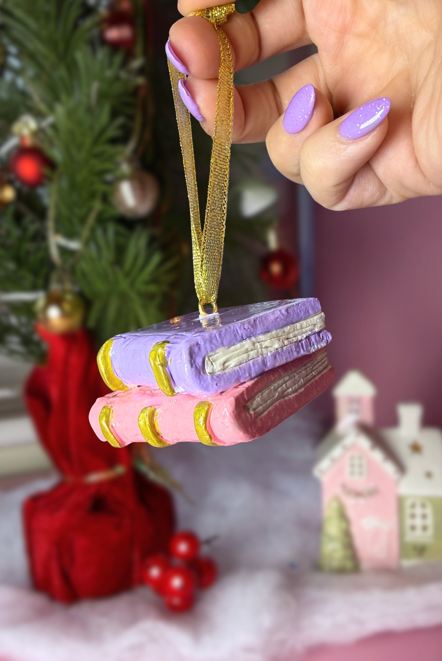 Lunar Book Stack Ornament - Limited Edition