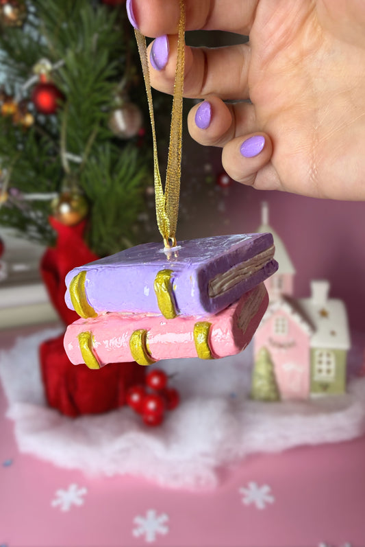 Lunar Book Stack Ornament - Limited Edition