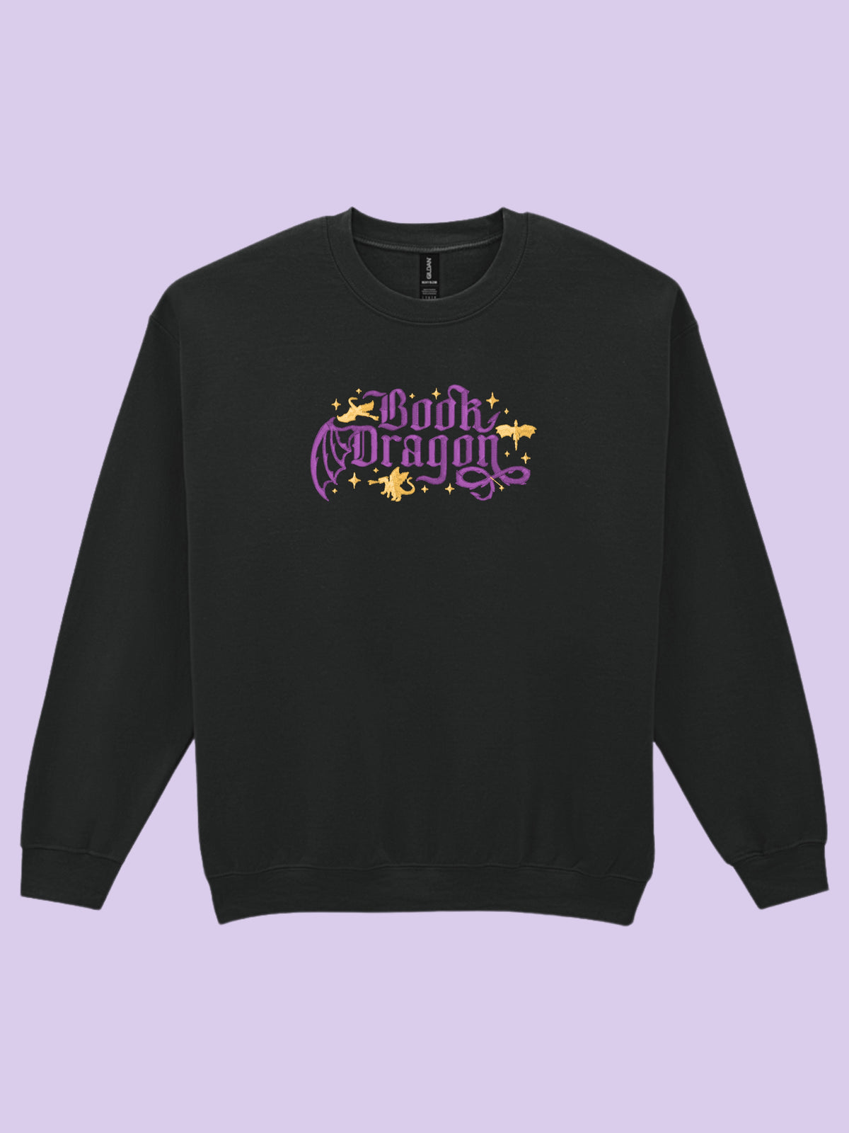 Book Dragon Embroidered Sweatshirt