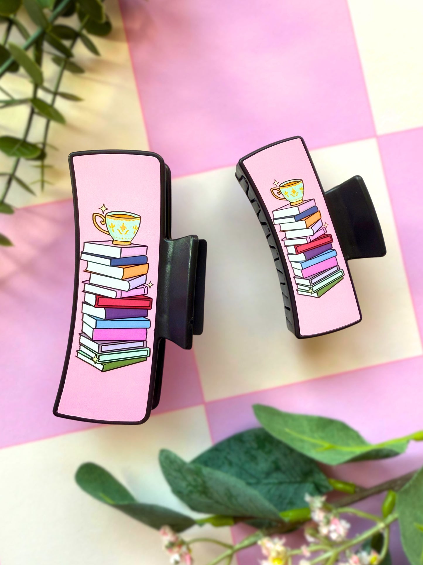 Bookish Girlie Claw Clips