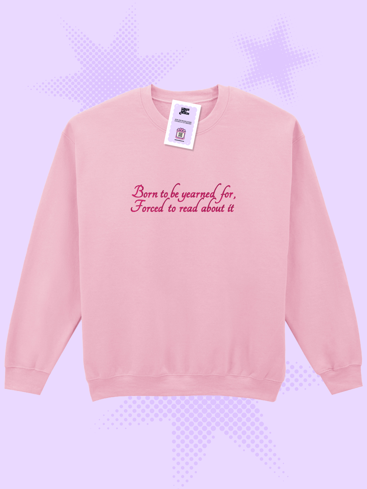 Born To Be Yearned For Embroidered Sweatshirt