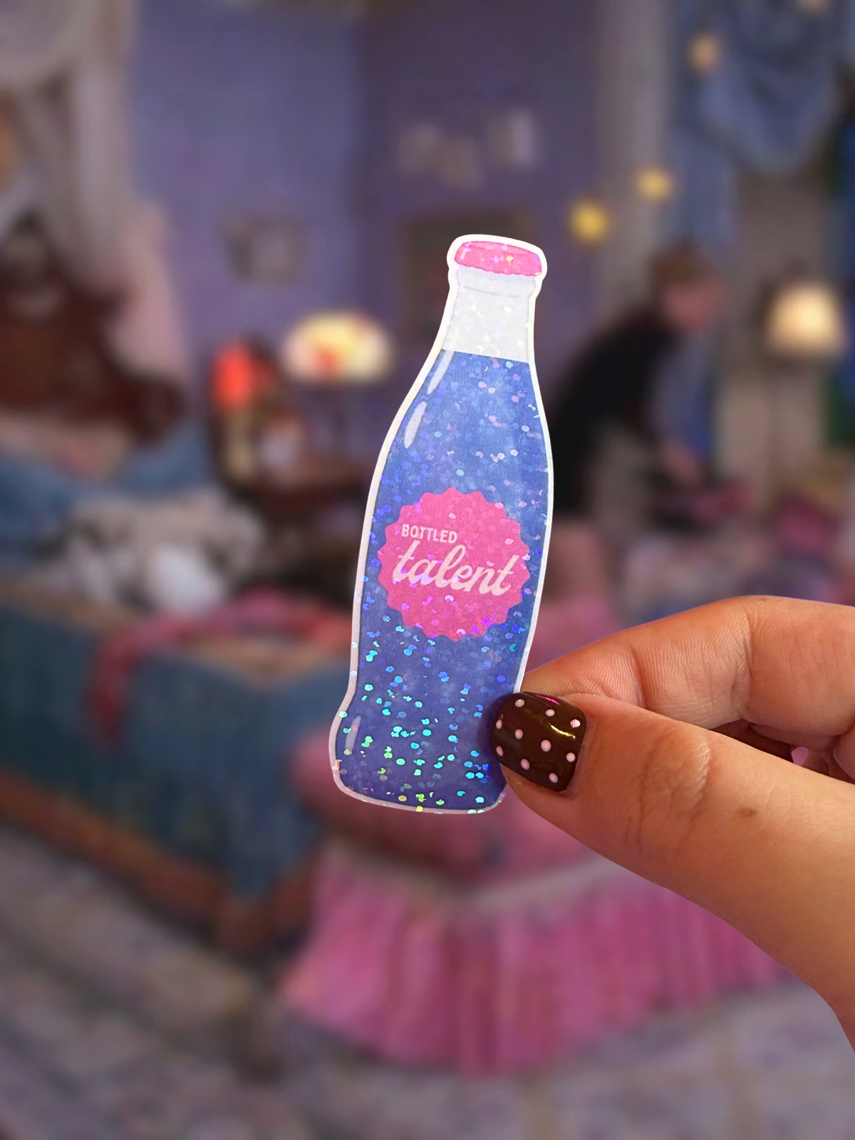 Bottled Talent Sparkly Sticker