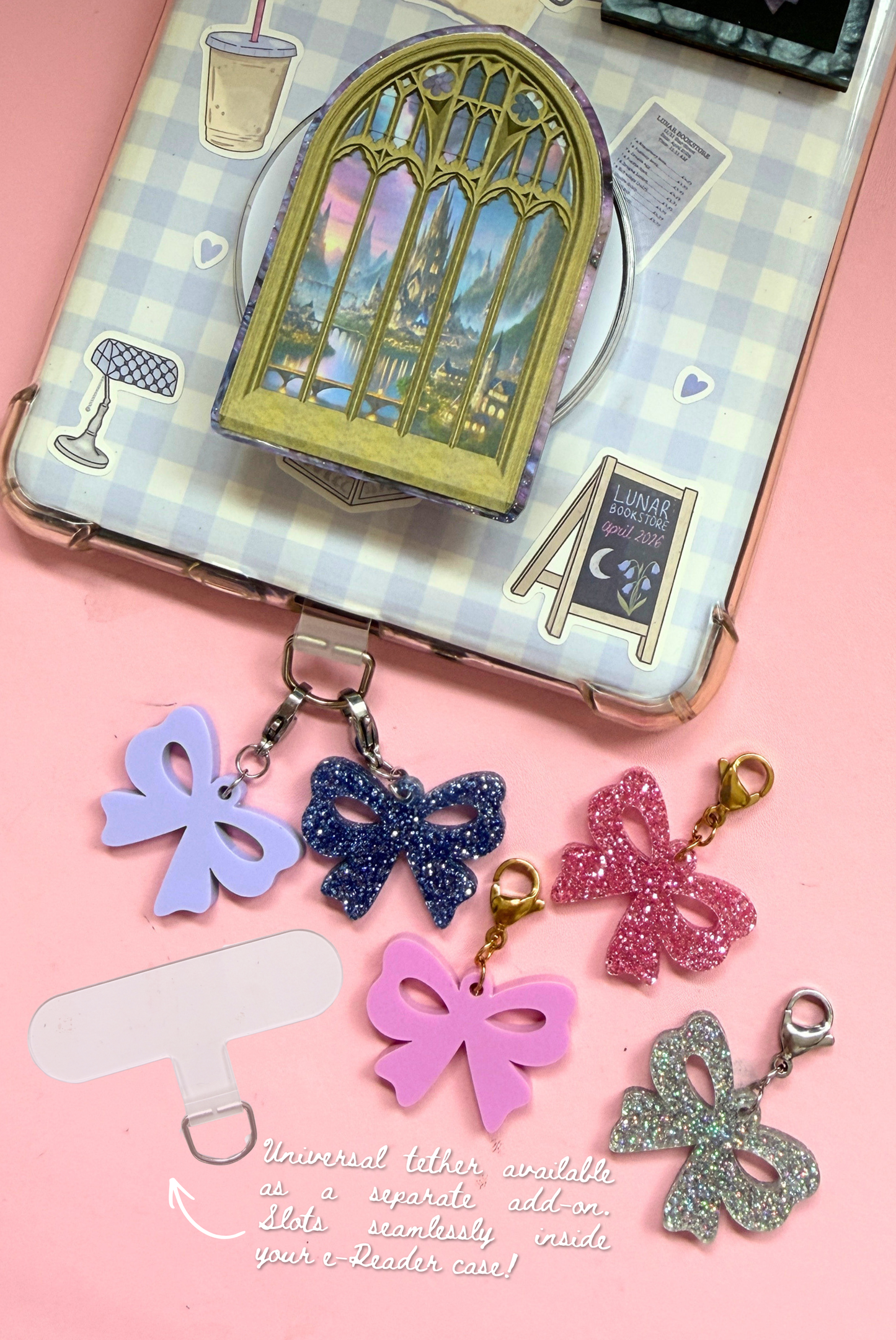 e-Reader Charms - Coquette Bows