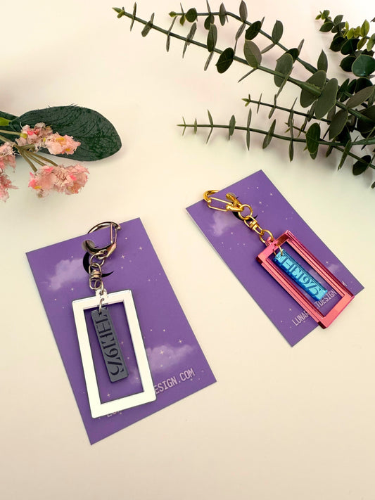 '75 Box Keyring / Bag Charm