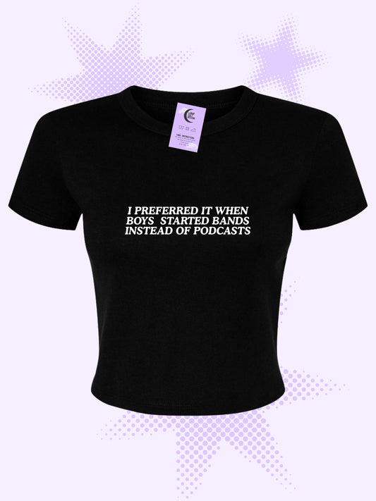 I Preferred It When Boys Started Bands Baby Tee