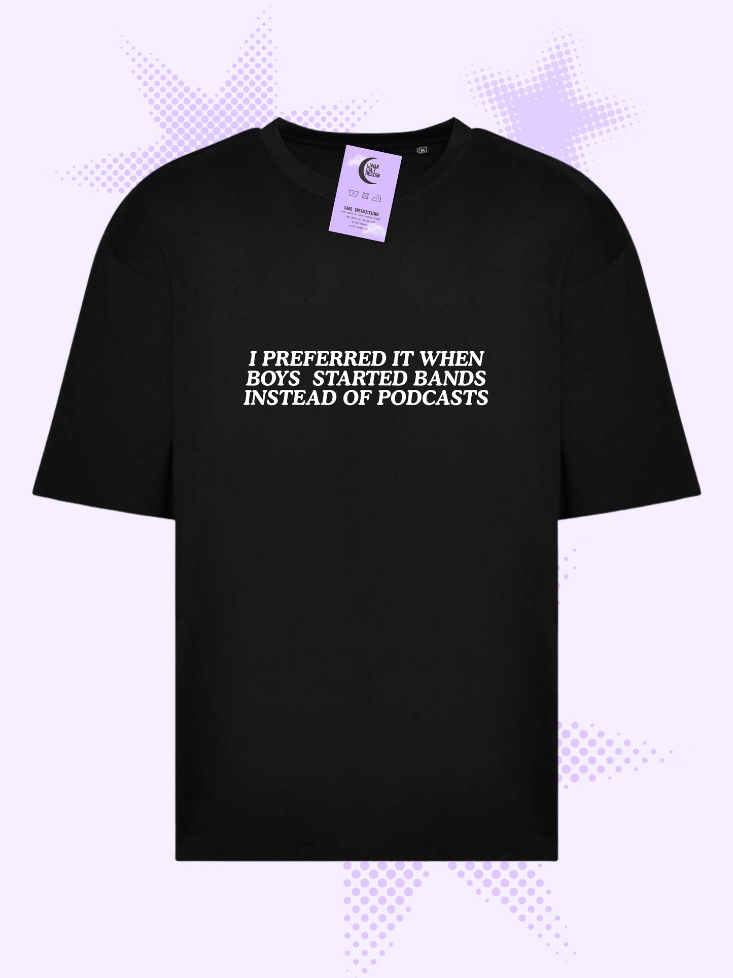 I Preferred It When Boys Started Bands Oversized Boxy T-Shirt