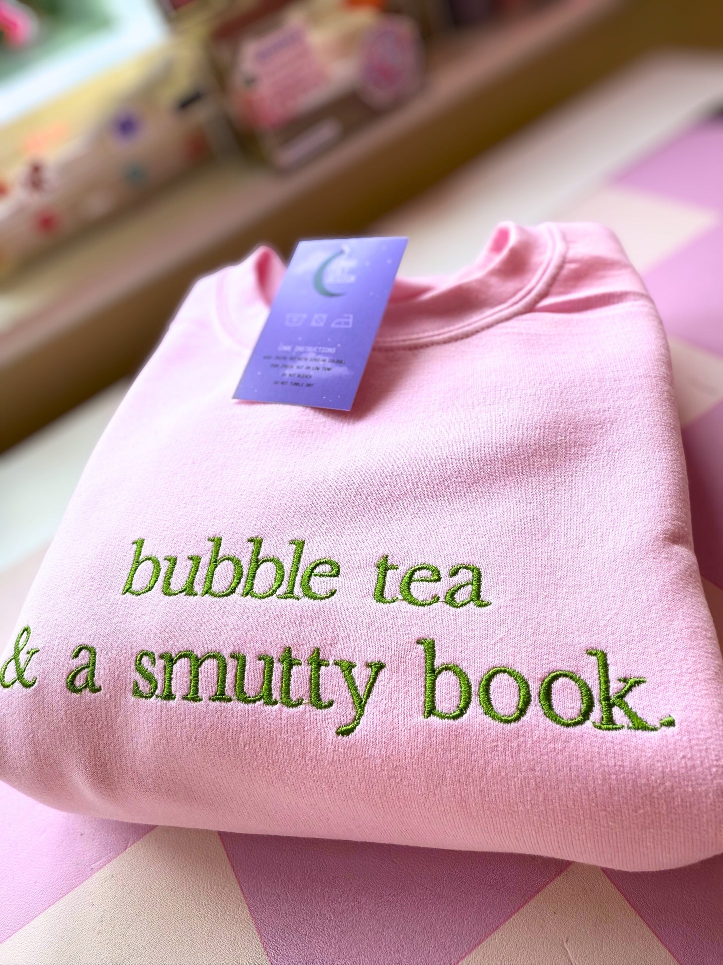 Custom Books & Beverage Embroidered Sweatshirt