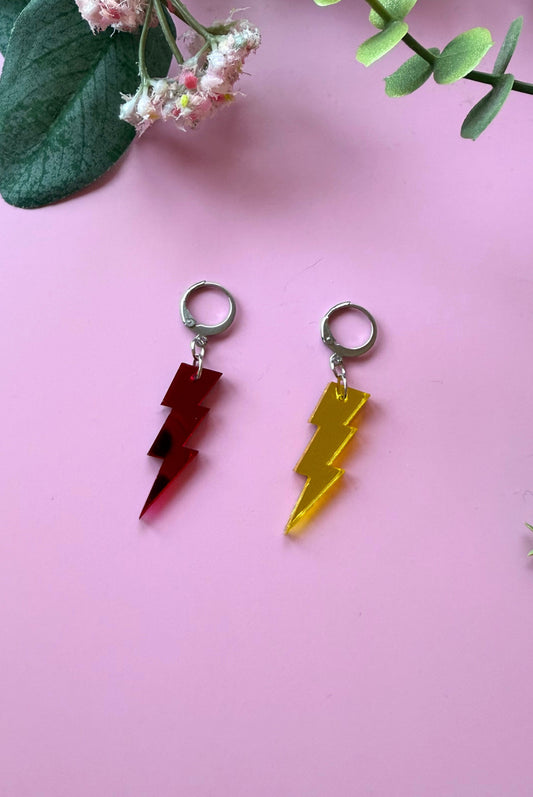 Busted vs. McFly Lightning Bolt Earrings