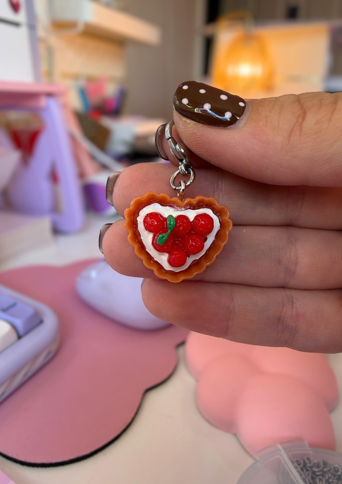 Cherry Pie e-Reader Charm