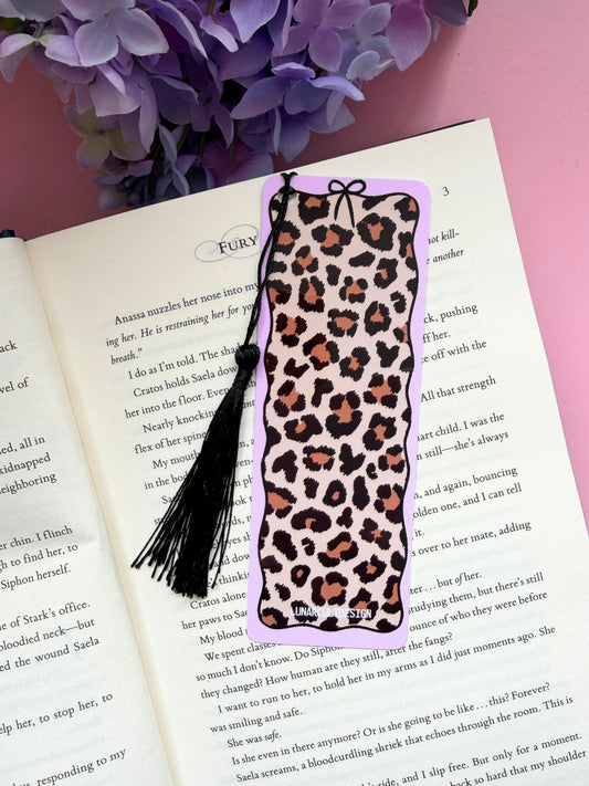 Cheetah Girl Tassel Bookmark