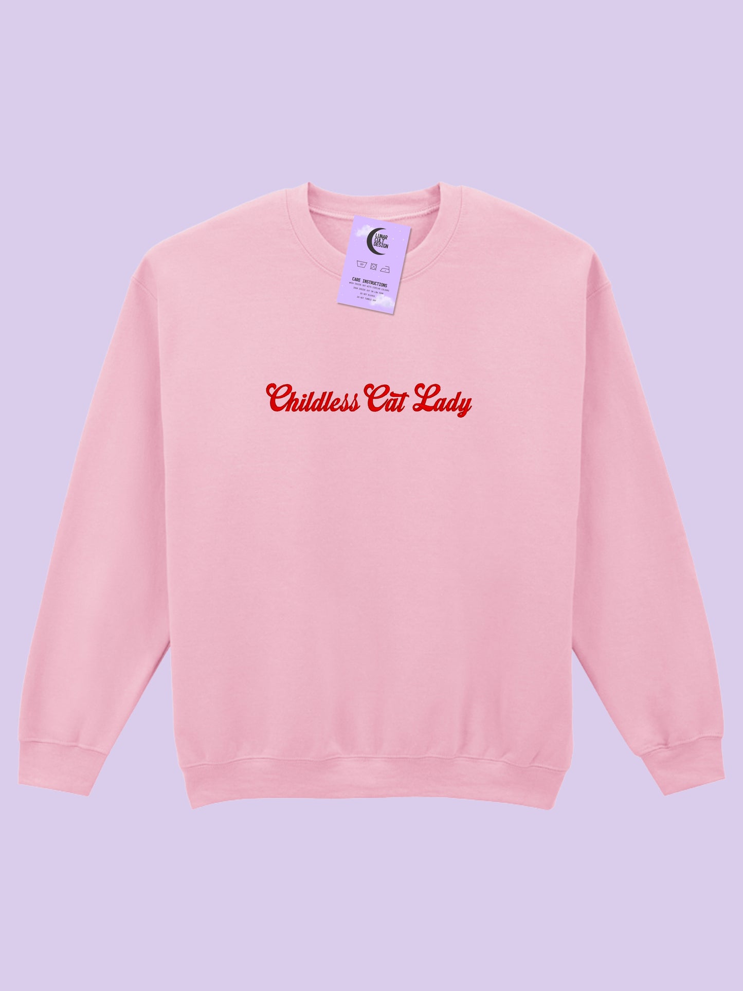 Childless Cat Lady Embroidered Sweatshirt