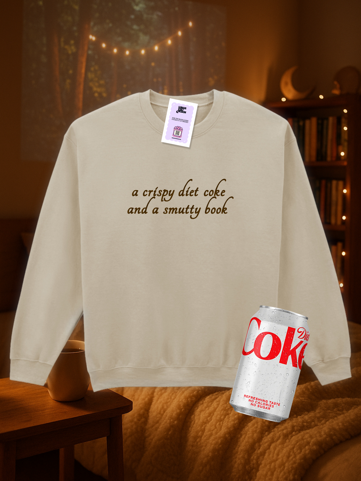 Custom Books & Beverage Embroidered Sweatshirt