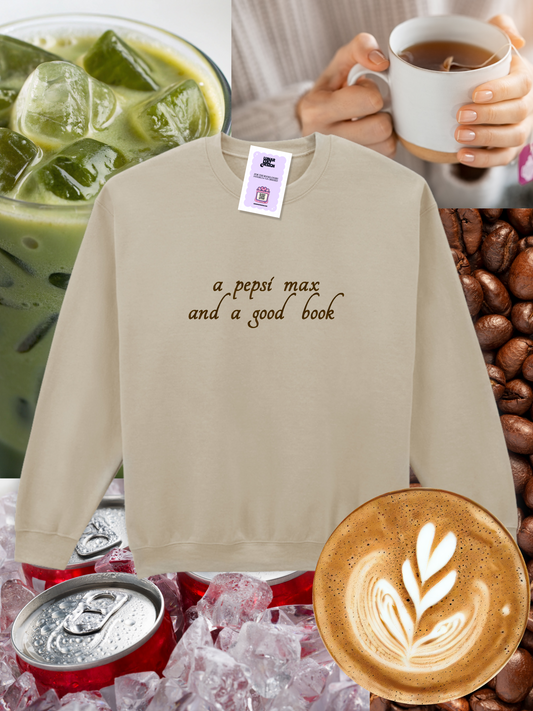 Custom Books & Beverage Embroidered Sweatshirt