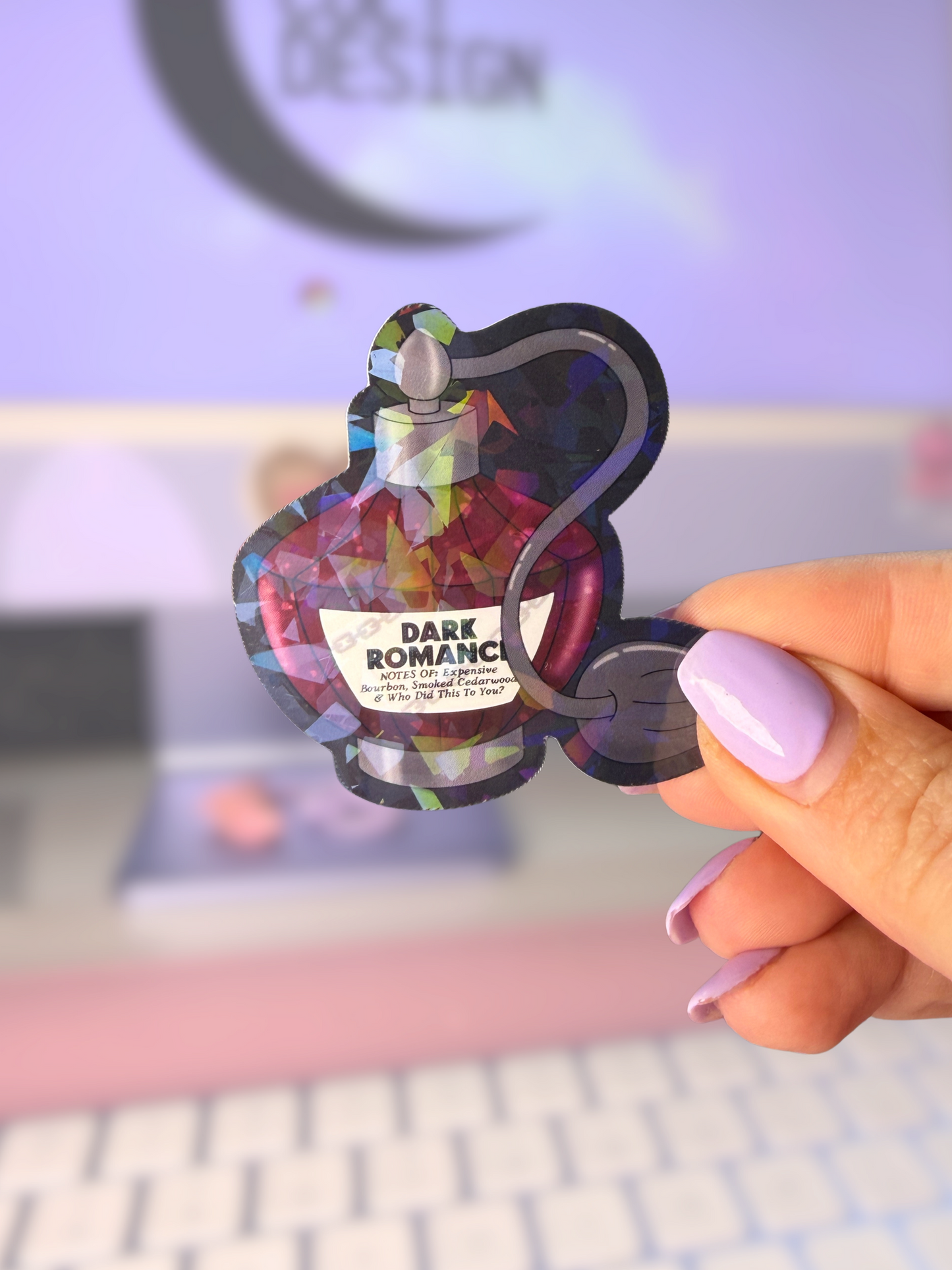 Dark Romance Sparkly Sticker