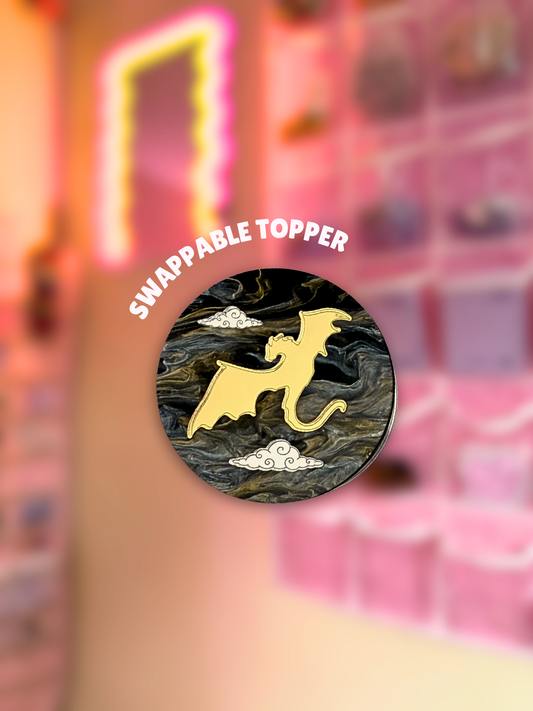 Dragonbound [Swappable Acrylic Topper for e-Reader & Phone Grips]