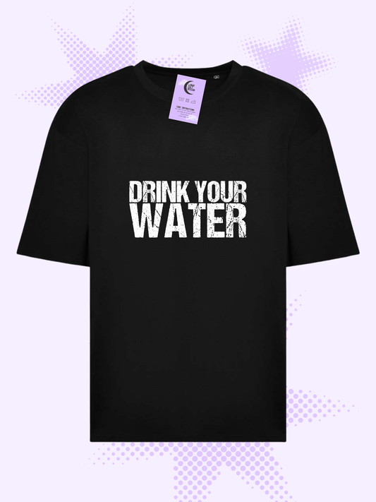 Drink Your Water Oversized Boxy T-Shirt