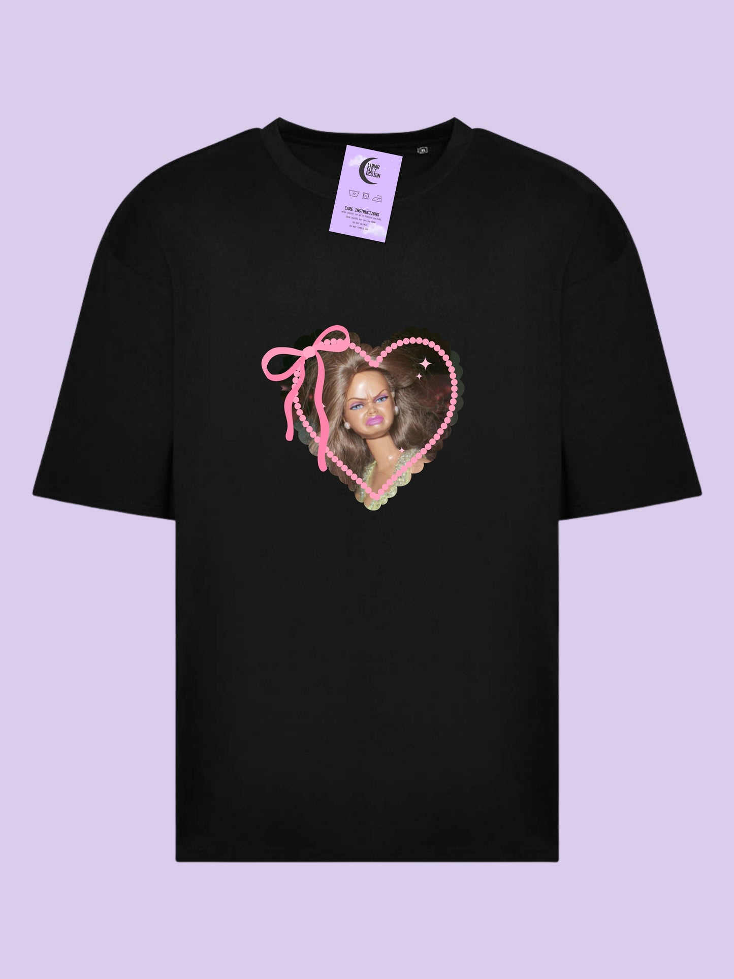 Disgusted Doll Oversized Boxy T-Shirt
