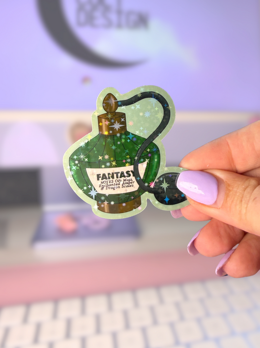 Fantasy Perfume Sparkly Sticker